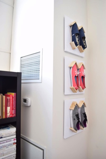 趣味创意壁挂“鞋架”（Shoeblox）