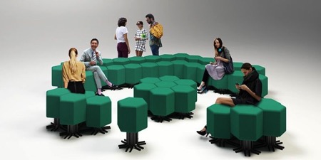 智能控制的创意模块沙发（ Lift-bit）