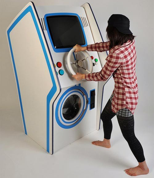 可以玩游戏的投币洗衣机