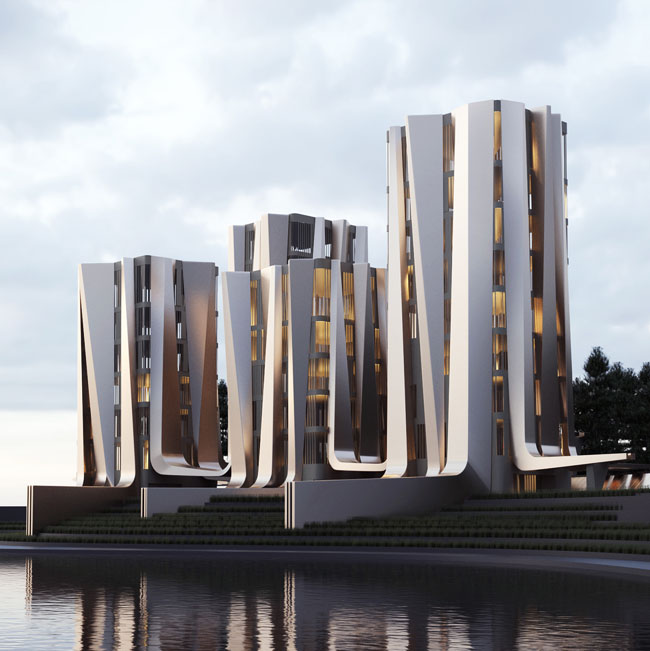 俄罗斯Roman Vlasov的概念办公楼建筑设计