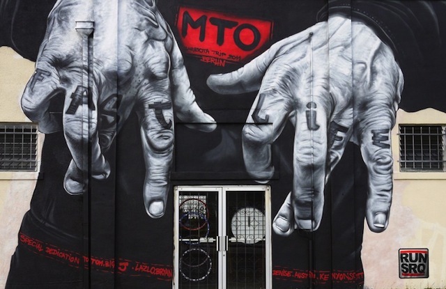 德国街头艺术家 MTO 充满张力的街头壁画创作