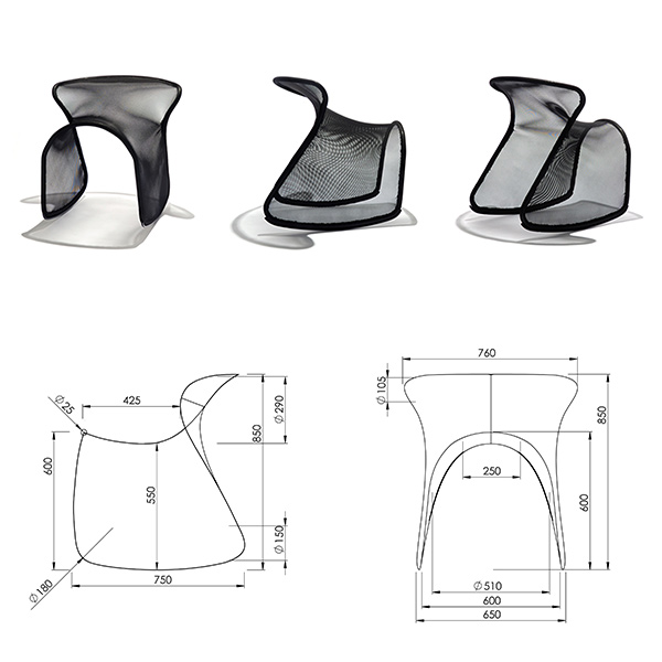 Christian Sjostrom半透明座椅设计