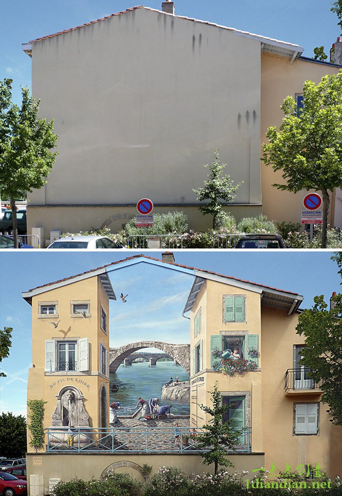 非常有趣的街头墙壁涂鸦艺术作品