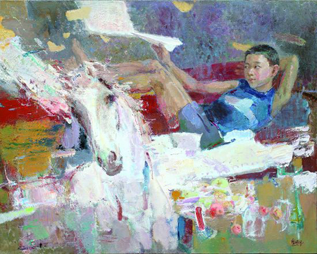 奔腾2014马文化雕塑油画展首展