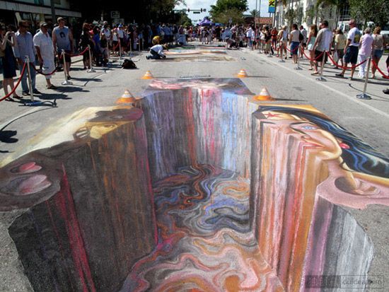 50个惊人的3D街头艺术绘画作品