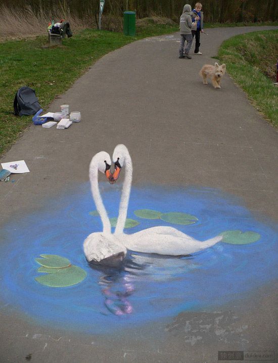 50个惊人的3D街头艺术绘画作品