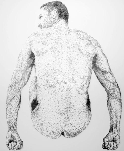 marcus levine 钉子绘画作品