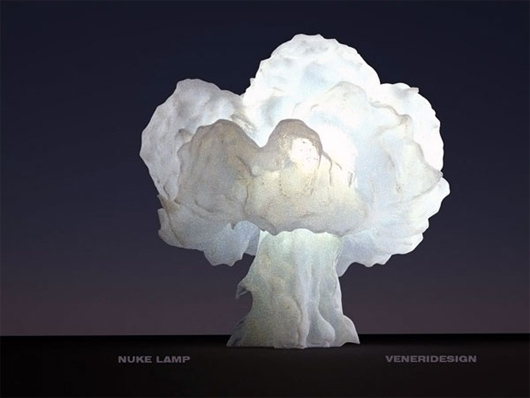Veneridesign设计的蘑菇云家用台灯Nuke Lamp