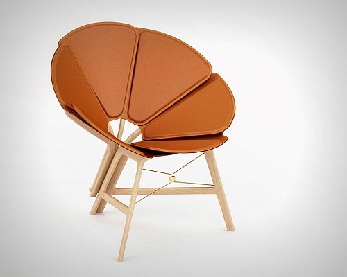 Raw Edges设计的“六角手风琴”折叠椅