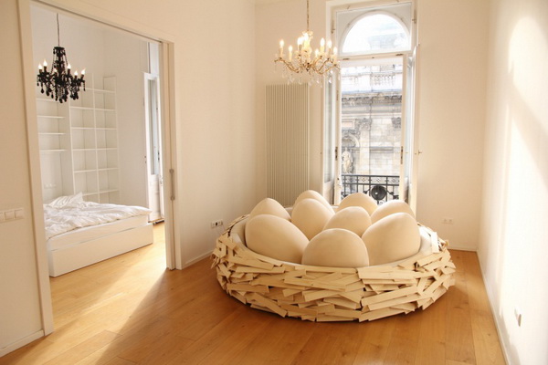 鸟窝造型创意沙发设计