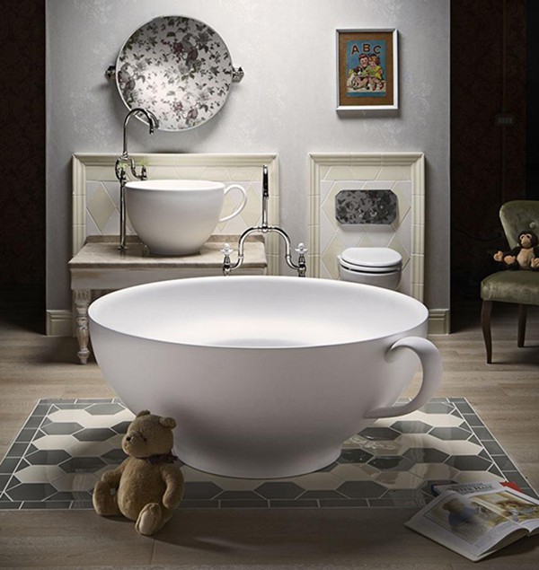 ParkAvenue设计茶杯状创意儿童浴缸