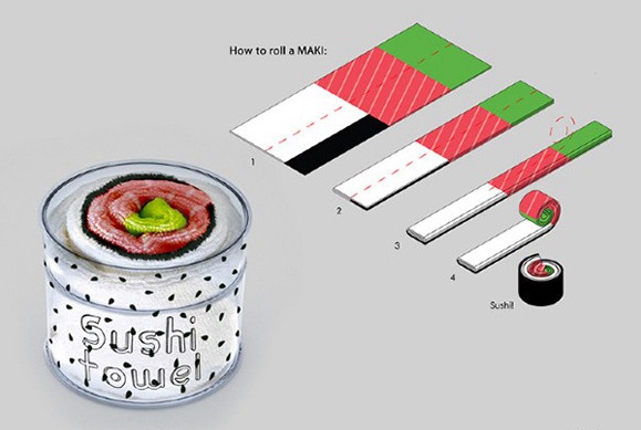 让人垂涎欲滴的寿司毛巾