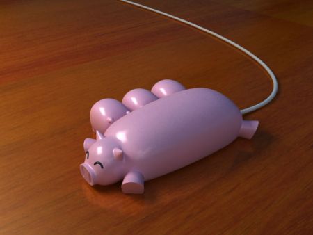 “一窝小猪”优盘+集线器设计
