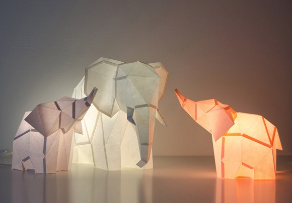 创意DIY折纸动物灯