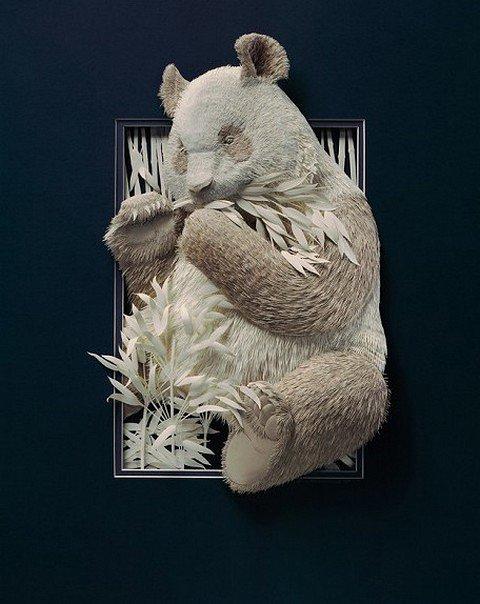 动物立体纸雕艺术