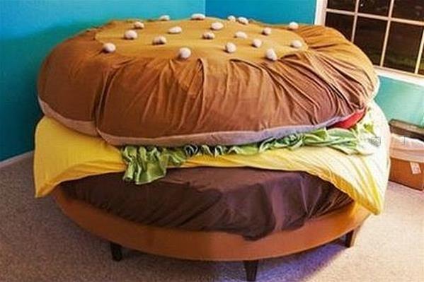 有趣的汉堡床和孩子们的最爱—麦当劳薯条床创意设计