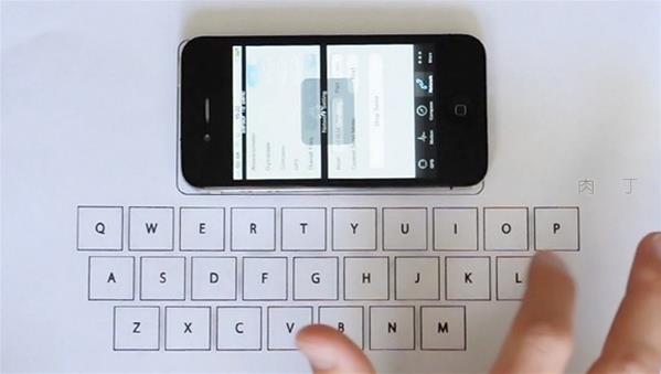 两款iPhone数字键盘和带盘子的键盘创意设计