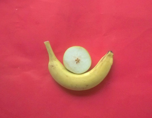 教你用水果制作有趣可爱的儿童DIY拼贴画蜗牛