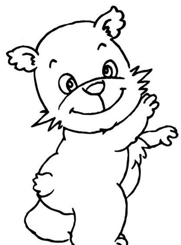 简笔画大全卡通动物之13张玩具熊简笔画的画法