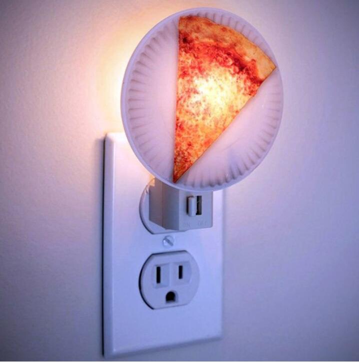 披萨小夜灯