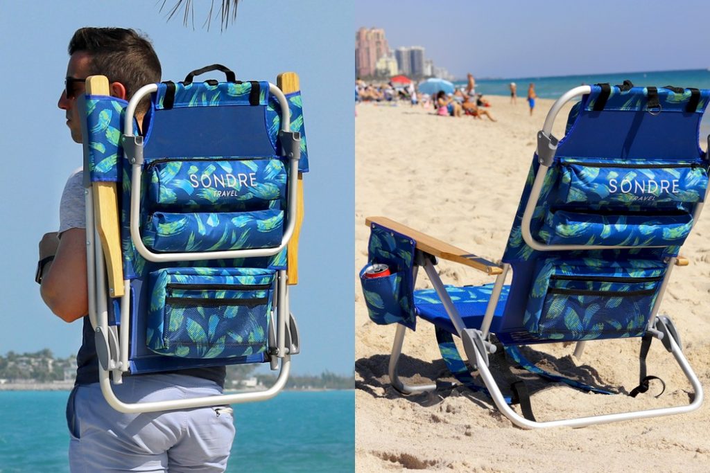 一箭双雕的沙滩背包椅