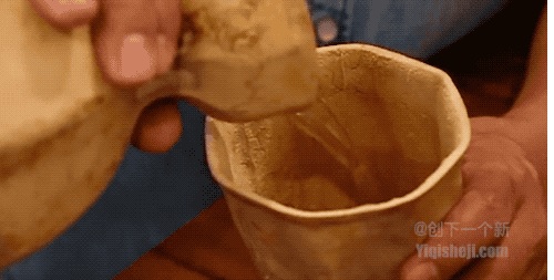 用咖啡渣做成的杯子，用来喝水是否有咖啡香味？