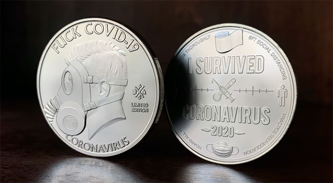 因为这次疫情，外国人设计了一套新冠疫情纪念币