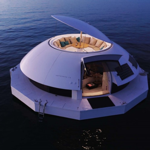 漂浮在海上的酒店套房，360°无死角海景