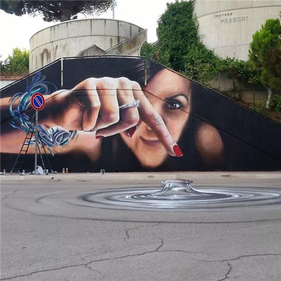 意大利艺术家有趣的3D街头涂鸦