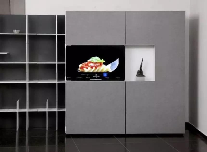 原来电视柜和厨房也能结合在一起
