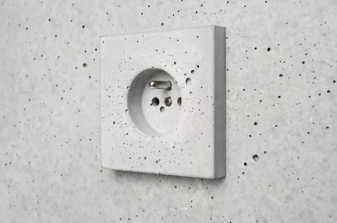 这个用混凝土做的开关插座 你见过吗？