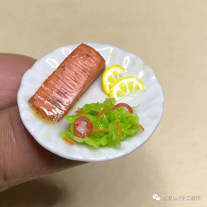 微缩食物软陶作品，流口水了吧