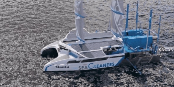 海洋救星 这首船可以清理海洋垃圾