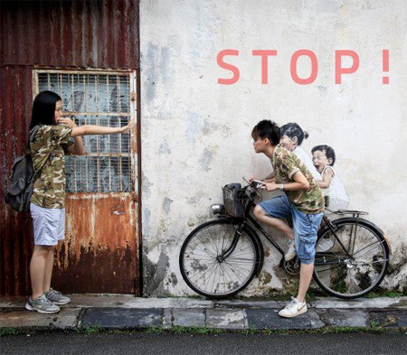 快看！一幅墙画引发的互动街头艺术